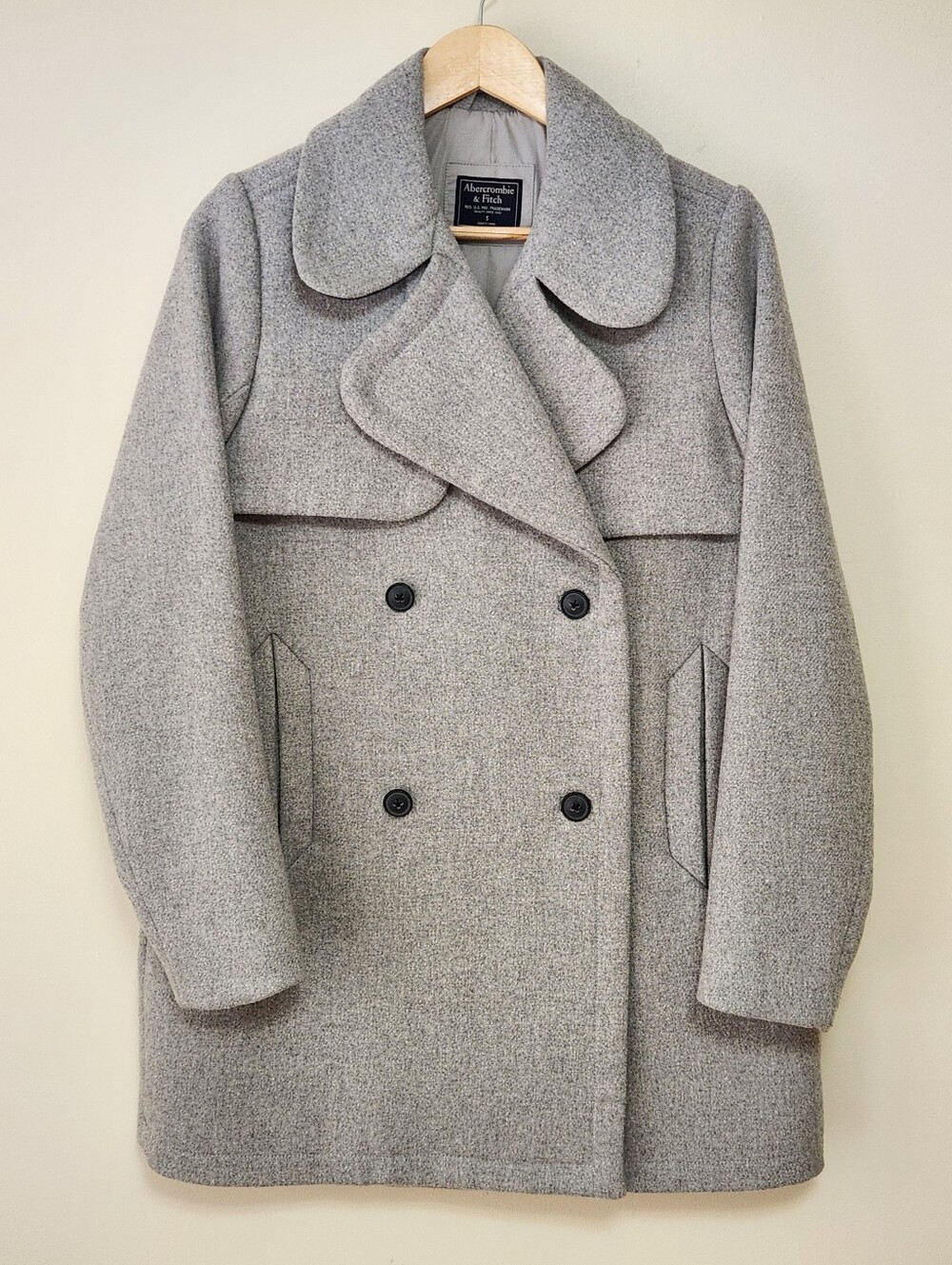 Abercrombie Classic Double Breasted Pea Coat - S